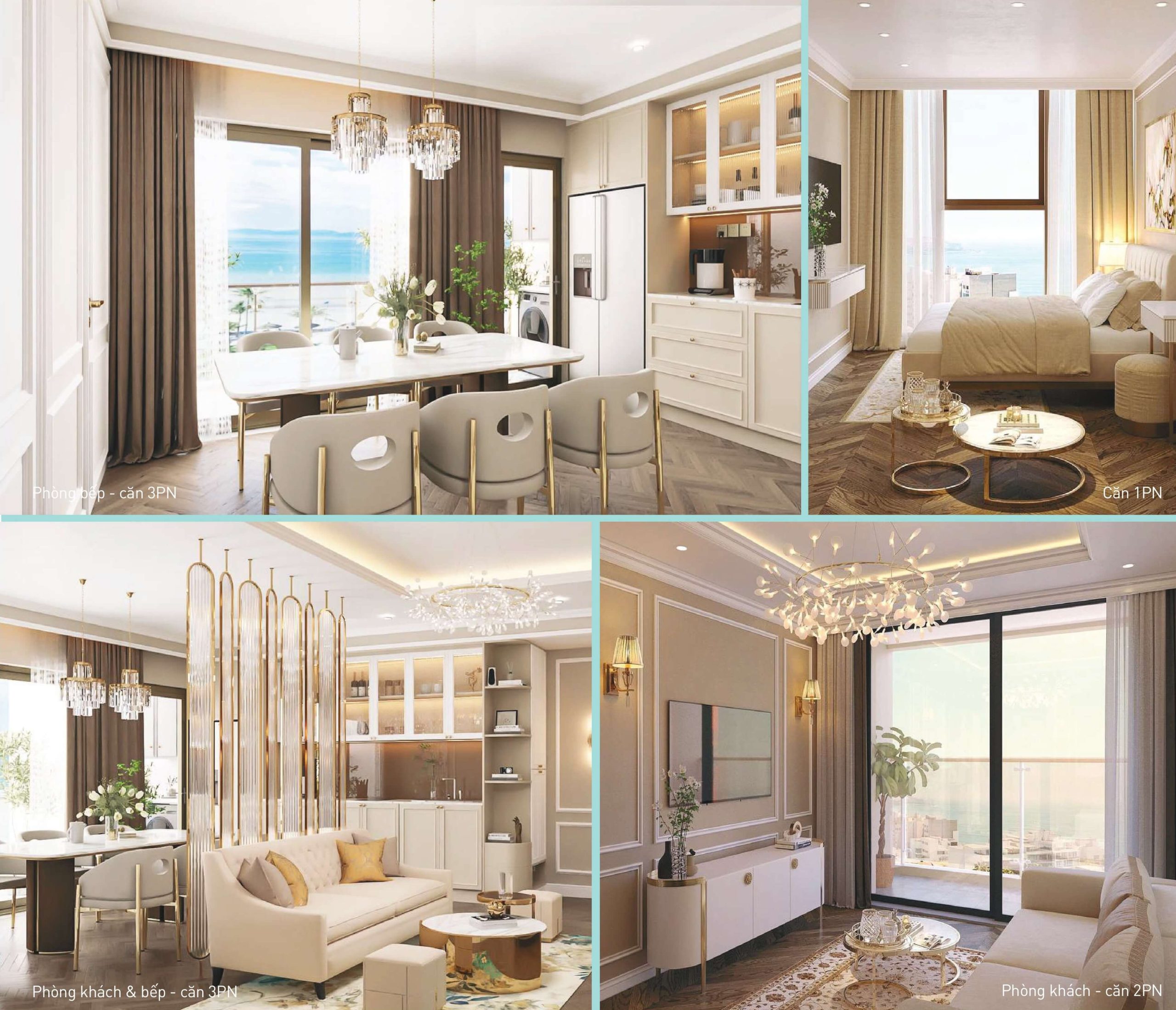 Không gian thiết kế nội thất tại chung cư Newtown Diamond.