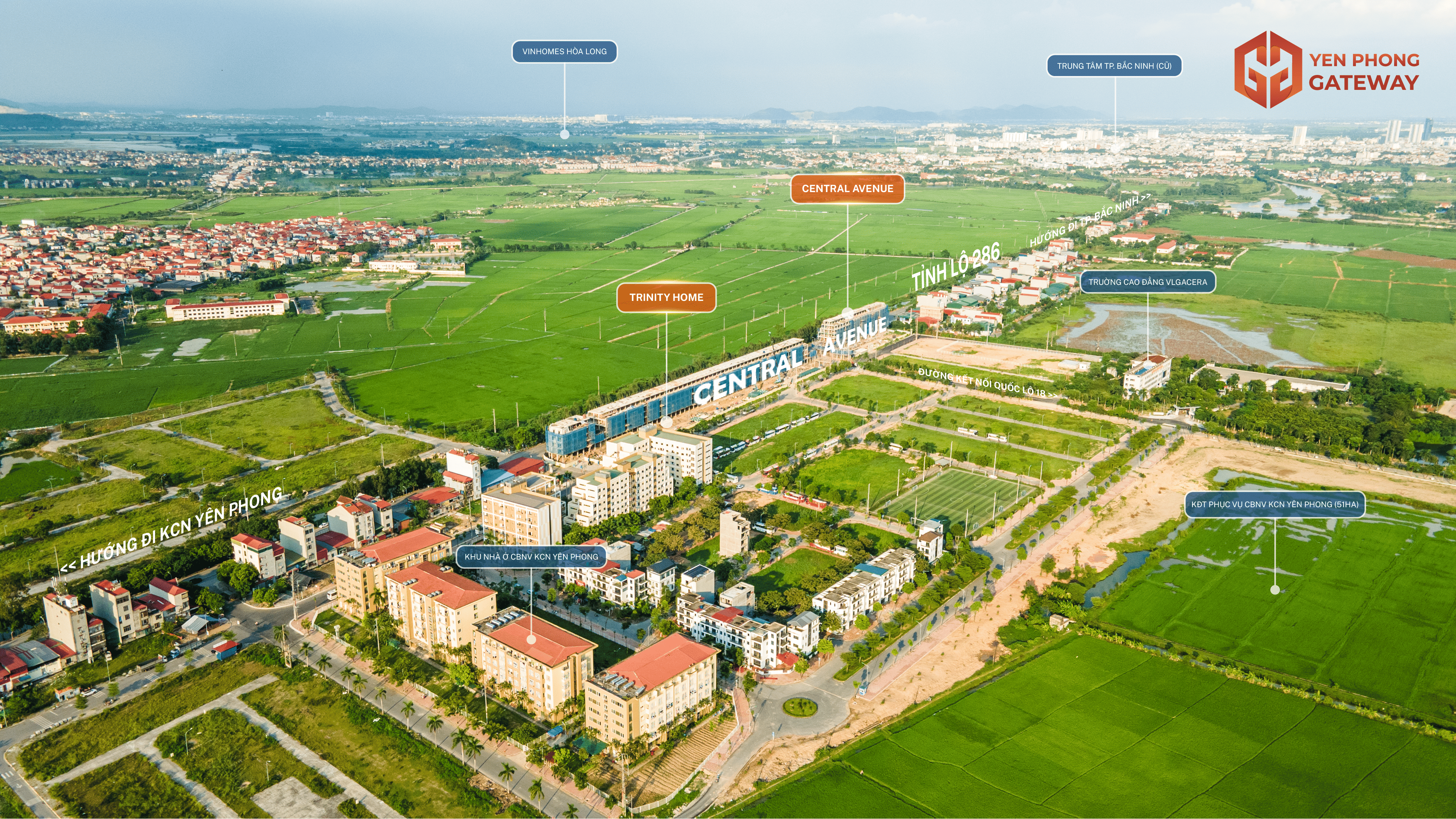 dự án nằm cạnh KCN và thành phố Bắc ninh nên có tiềm năng tuyệt vời.