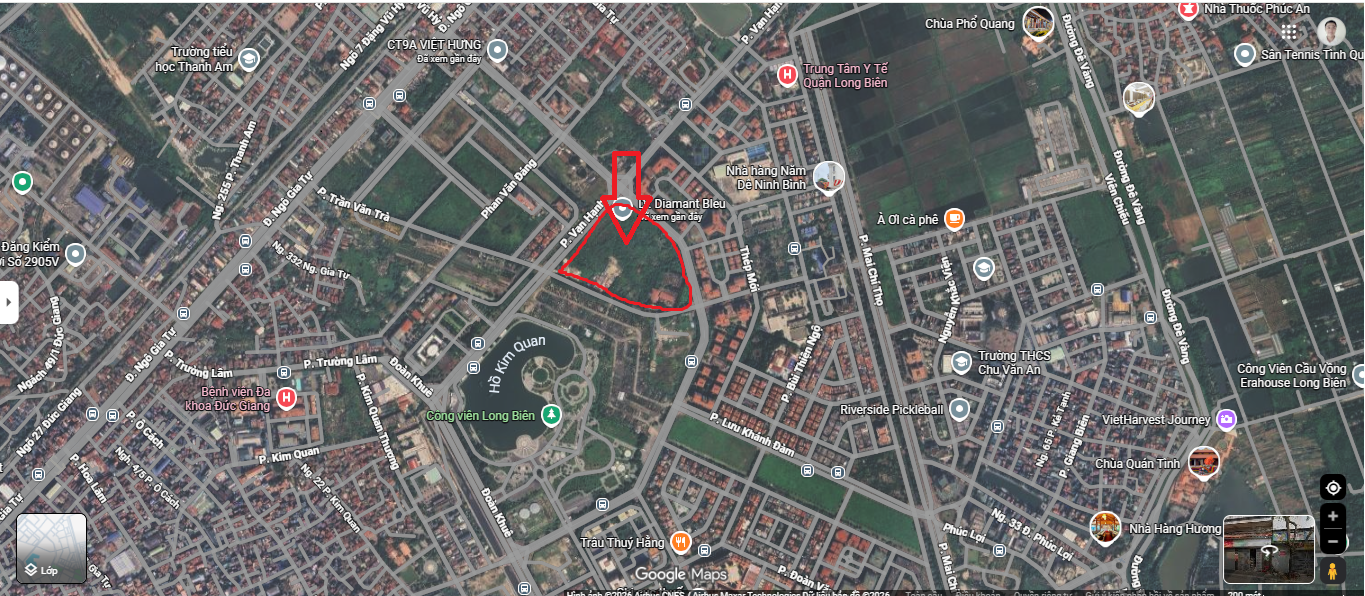 Vị trí D'Diamant Bleu Việt Hưng.